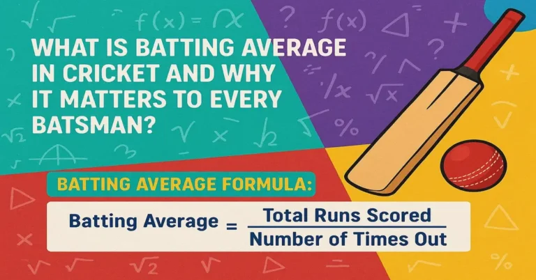 Batting average in cricket