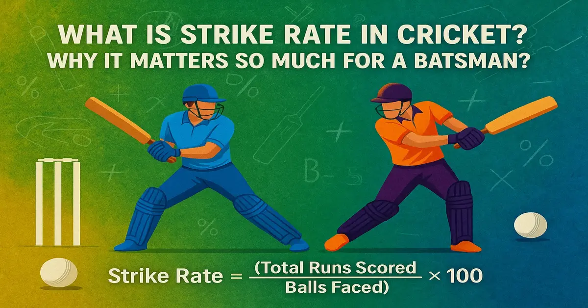 What is Strike Rate in Cricket? Why It Matters So Much for a Batsman?