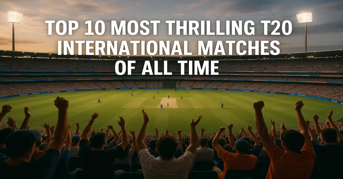 Top 10 Most Thrilling T20 International Matches of All Time