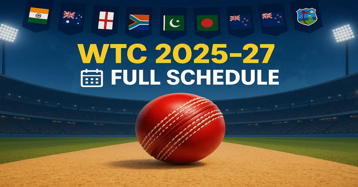 WTC 2025-27 full schedule