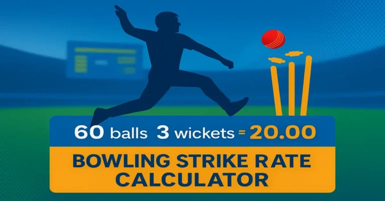 bowling strike rate calculator