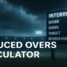reduced overs calculator